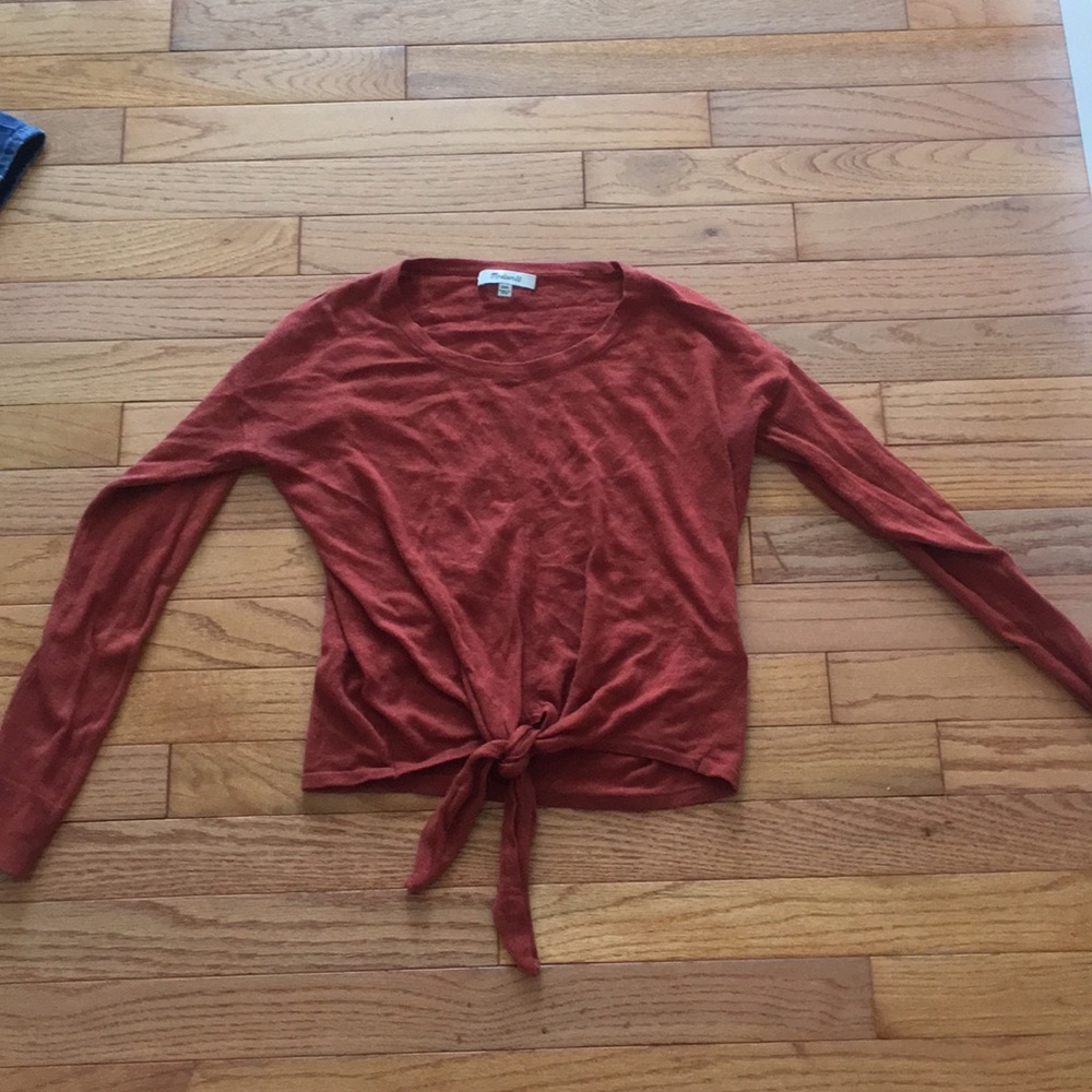 Madewell Tie-Front Sweater